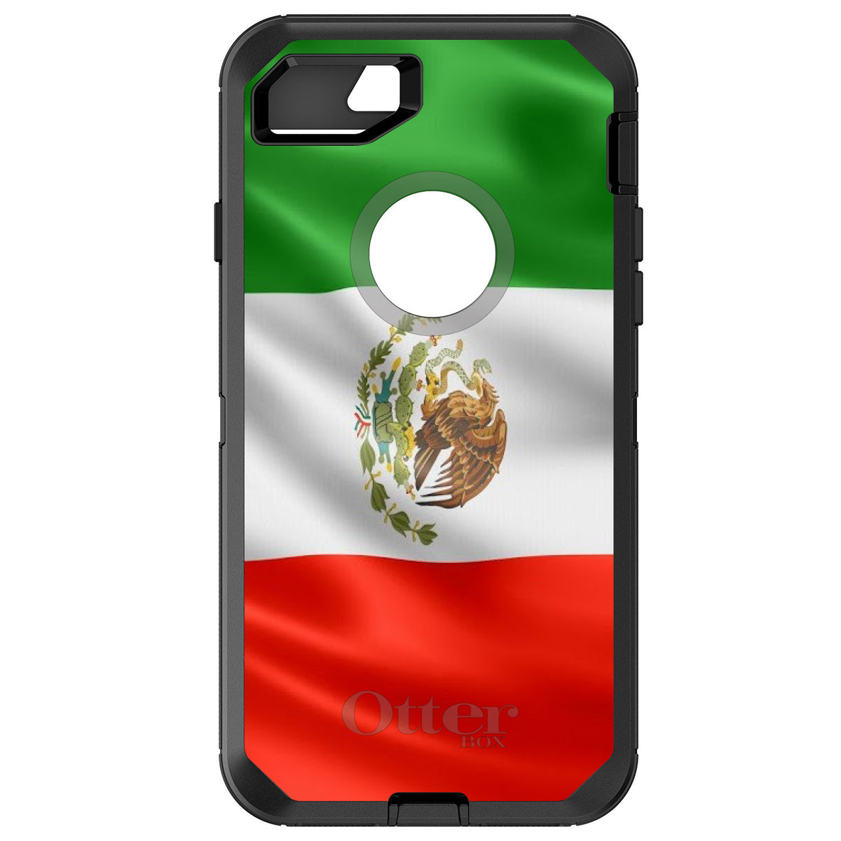 Red White Green Mexican Flag Mexico OtterBox Defender Case for iPhone & Galaxy
