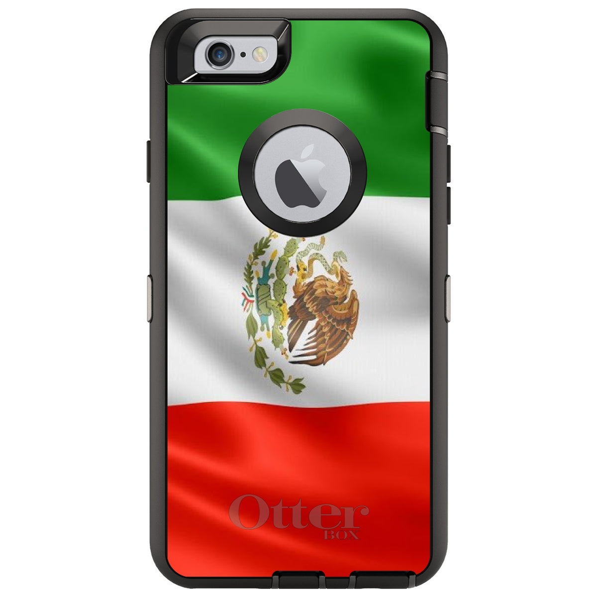 Red White Green Mexican Flag Mexico OtterBox Defender Case for iPhone & Galaxy, view 4