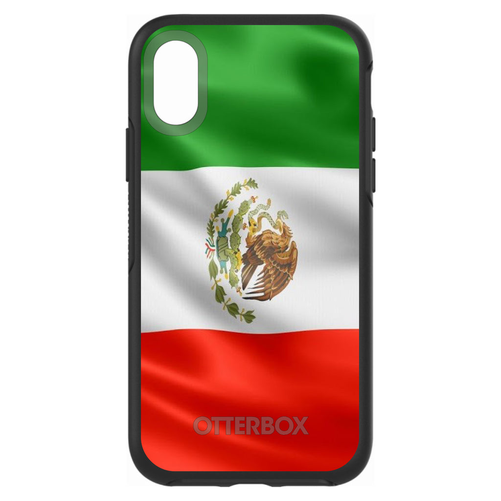 Red White Green Mexican Flag Mexico OtterBox Symmetry Case for iPhone & Galaxy, view 4