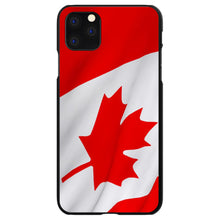 DistinctInk® Hard Plastic Snap-On Case for Apple iPhone or Samsung Galaxy - Red White Canadian Flag Canada