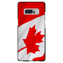 DistinctInk® Hard Plastic Snap-On Case for Apple iPhone or Samsung Galaxy - Red White Canadian Flag Canada