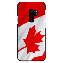 DistinctInk® Hard Plastic Snap-On Case for Apple iPhone or Samsung Galaxy - Red White Canadian Flag Canada