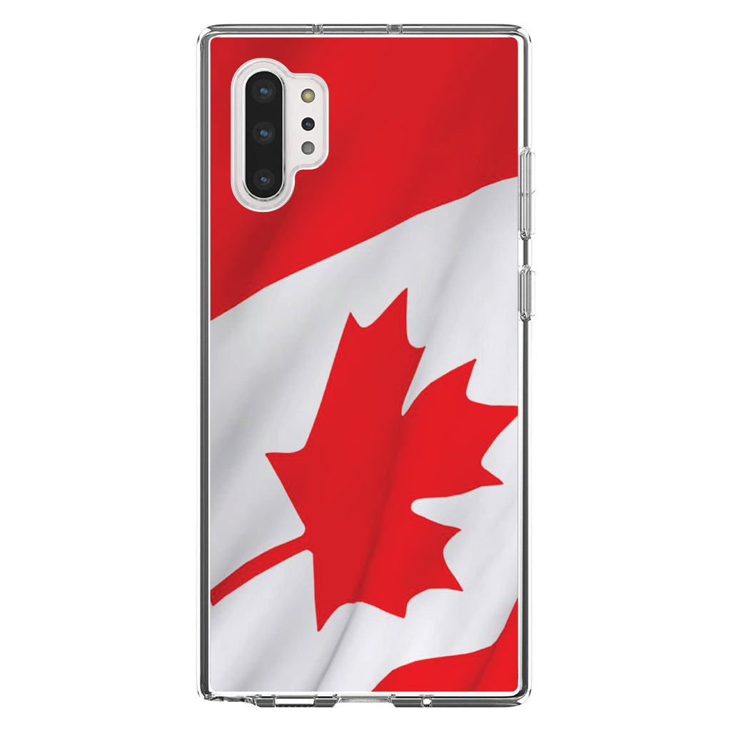 Red White Canadian Flag Canada Clear Shockproof iPhone Case, view 10