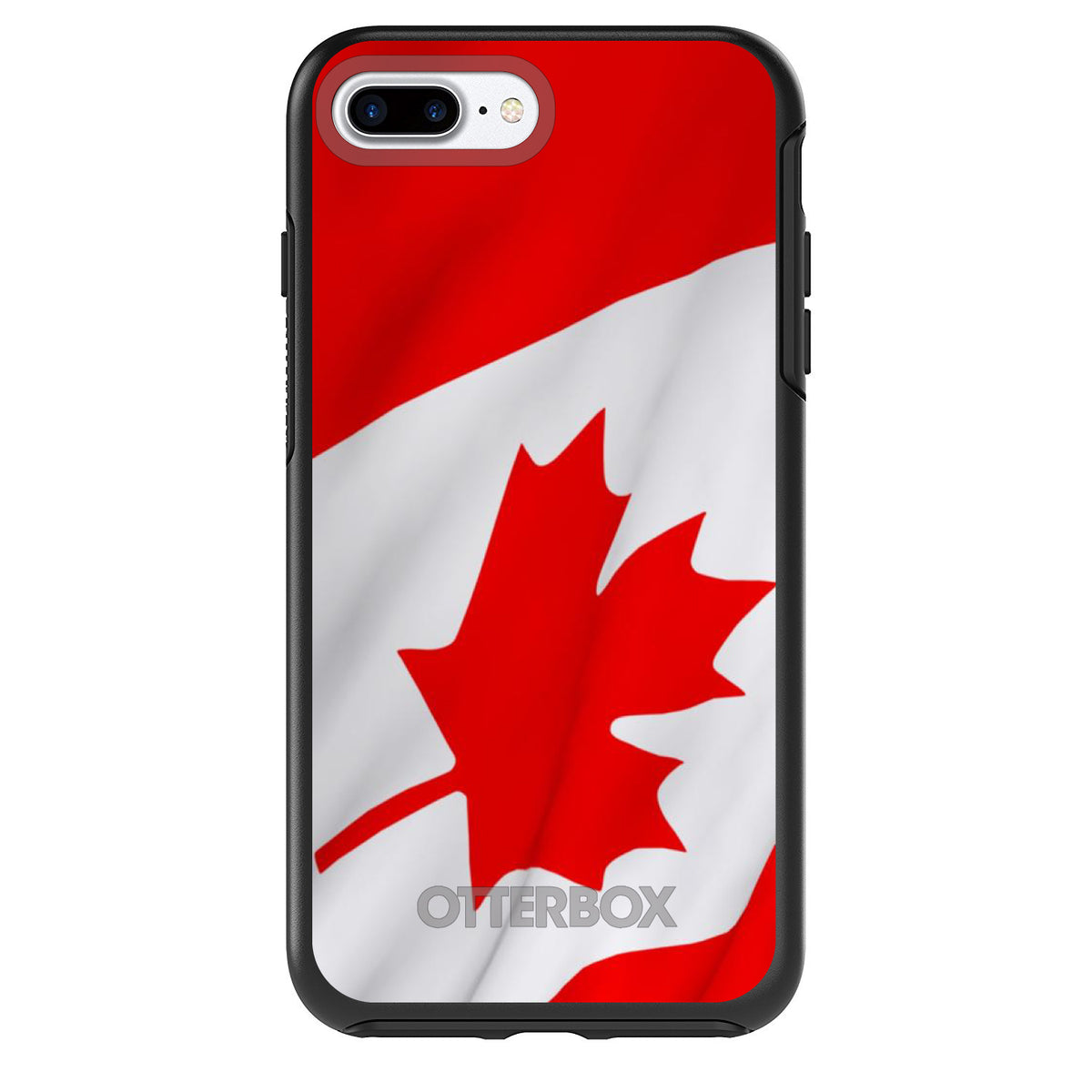 Red White Canadian Flag Canada OtterBox Symmetry Case for iPhone & Galaxy, view 2