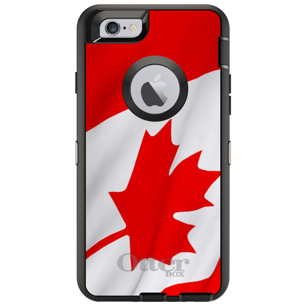 Red White Canadian Flag Canada OtterBox Defender Case for iPhone & Galaxy, view 4