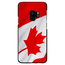 DistinctInk® Hard Plastic Snap-On Case for Apple iPhone or Samsung Galaxy - Red White Canadian Flag Canada