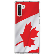 DistinctInk® Clear Shockproof Hybrid Case for Apple iPhone / Samsung Galaxy / Google Pixel - Red White Canadian Flag Canada