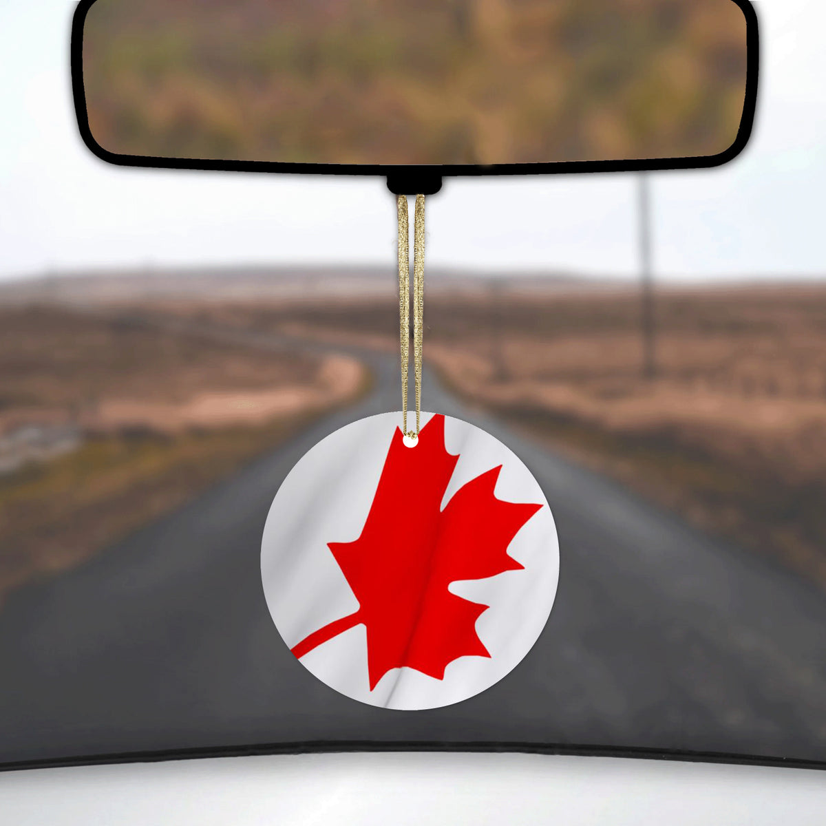 Red White Canadian Flag Canada Ceramic Ornament, view 3