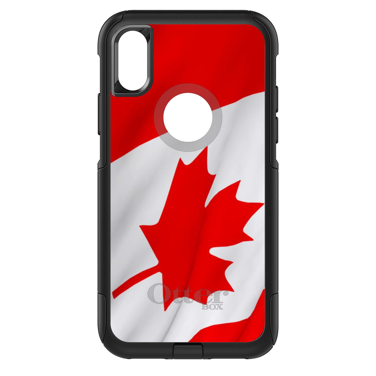 Red White Canadian Flag Canada OtterBox Commuter Case for iPhone & Galaxy, view 3