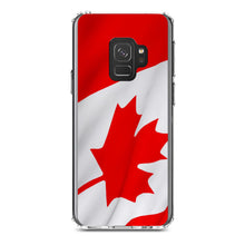 DistinctInk® Clear Shockproof Hybrid Case for Apple iPhone / Samsung Galaxy / Google Pixel - Red White Canadian Flag Canada