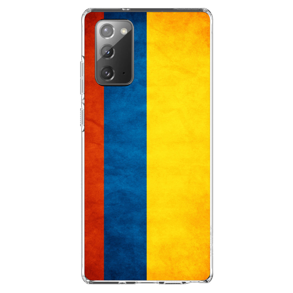 Colombia Old Flag Clear Shockproof iPhone Case, view 7