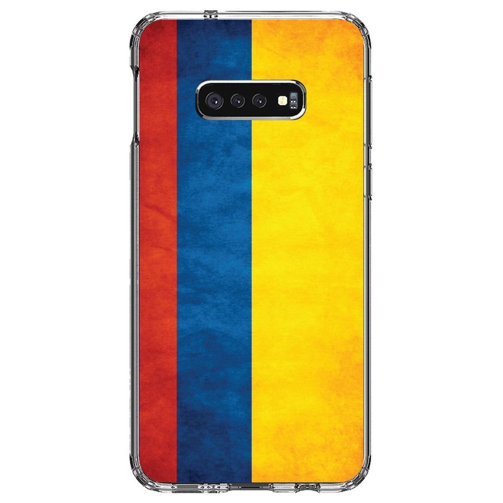 Colombia Old Flag Clear Shockproof iPhone Case, view 18