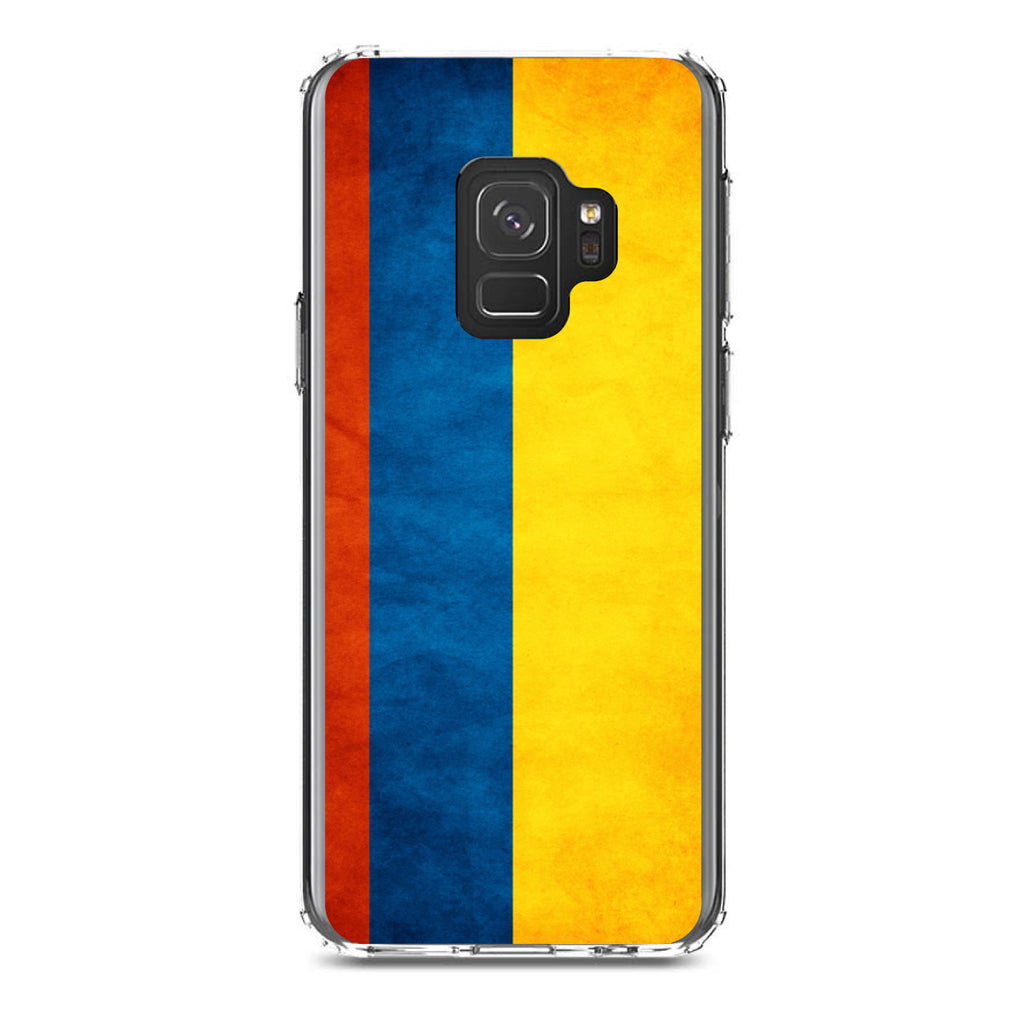 Colombia Old Flag Clear Shockproof iPhone Case, view 19