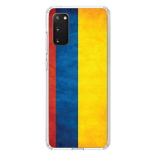 DistinctInk® Clear Shockproof Hybrid Case for Apple iPhone / Samsung Galaxy / Google Pixel - Colombia Old Flag