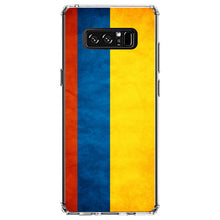 DistinctInk® Clear Shockproof Hybrid Case for Apple iPhone / Samsung Galaxy / Google Pixel - Colombia Old Flag
