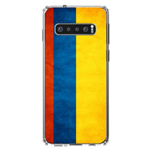 DistinctInk® Clear Shockproof Hybrid Case for Apple iPhone / Samsung Galaxy / Google Pixel - Colombia Old Flag