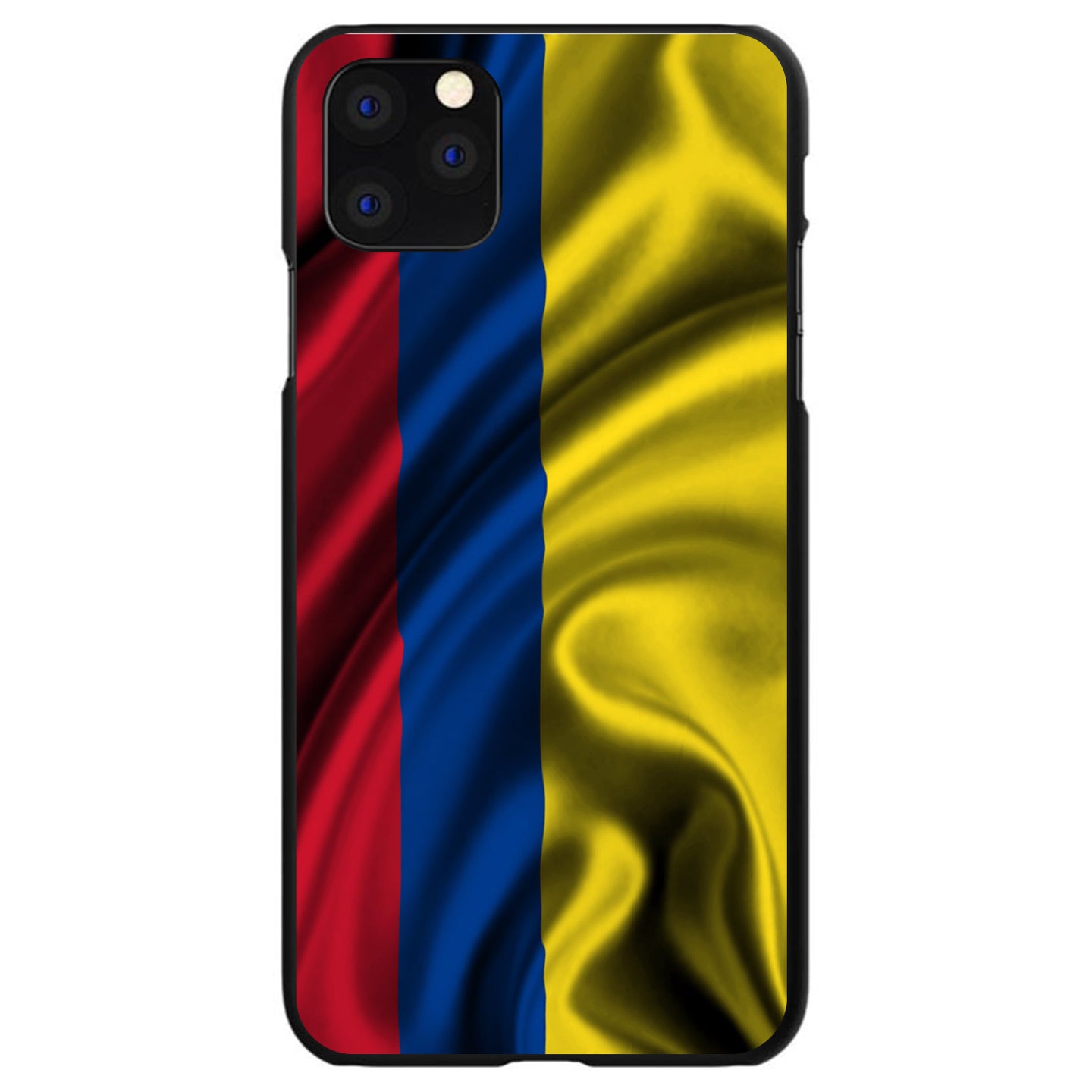 DistinctInk® Hard Plastic Snap-On Case for Apple iPhone or Samsung Galaxy - Colombia Waving Flag