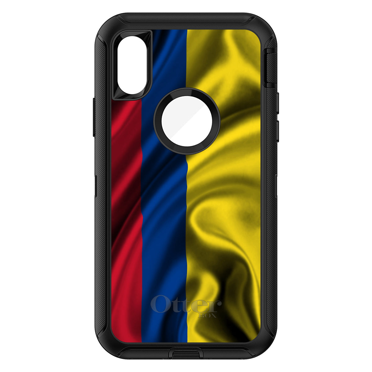 Colombia Waving Flag OtterBox Defender Case for iPhone & Galaxy, view 3