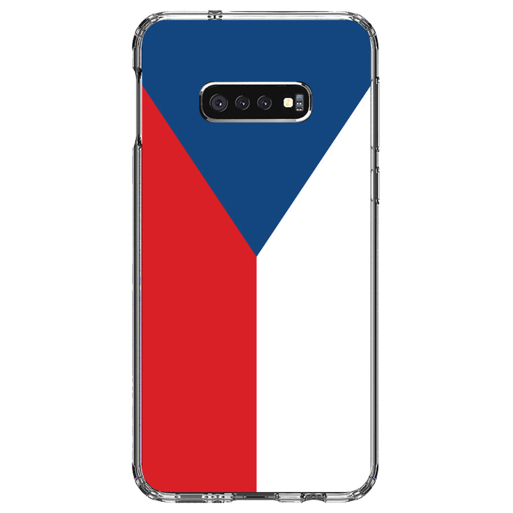Czech Republic Flag Clear Shockproof iPhone Case, view 18