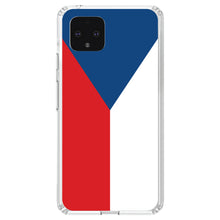 DistinctInk® Clear Shockproof Hybrid Case for Apple iPhone / Samsung Galaxy / Google Pixel - Czech Republic Flag