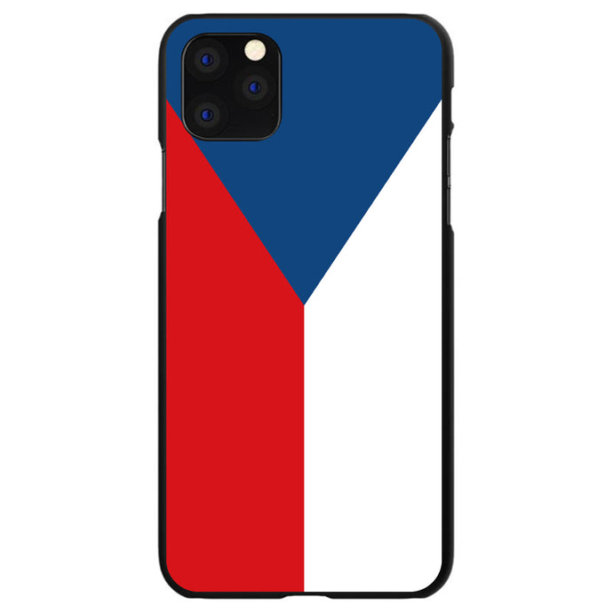 DistinctInk® Hard Plastic Snap-On Case for Apple iPhone or Samsung Galaxy - Czech Republic Flag