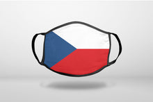Czech Republic Flag - 3-Ply Reusable Soft Face Mask Covering, Unisex, Cotton Inner Layer