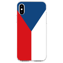 DistinctInk® Clear Shockproof Hybrid Case for Apple iPhone / Samsung Galaxy / Google Pixel - Czech Republic Flag