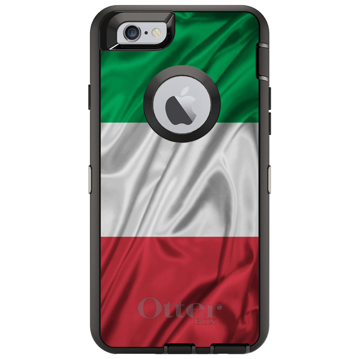 Red White Green Italian Flag Italy OtterBox Defender Case for iPhone & Galaxy, view 4