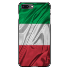 DistinctInk® Hard Plastic Snap-On Case for Apple iPhone or Samsung Galaxy - Red White Green Italian Flag Italy