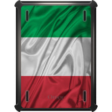 DistinctInk™ OtterBox Defender Series Case for Apple iPad / iPad Pro / iPad Air / iPad Mini - Red White Green Italian Flag Italy