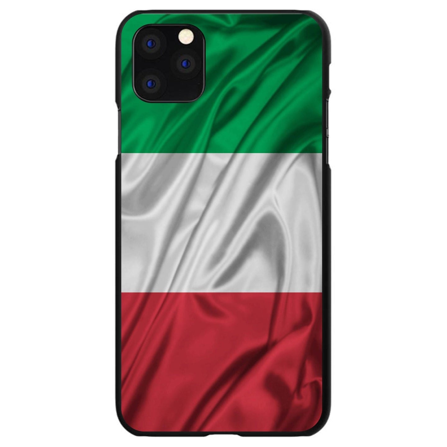 DistinctInk® Hard Plastic Snap-On Case for Apple iPhone or Samsung Galaxy - Red White Green Italian Flag Italy