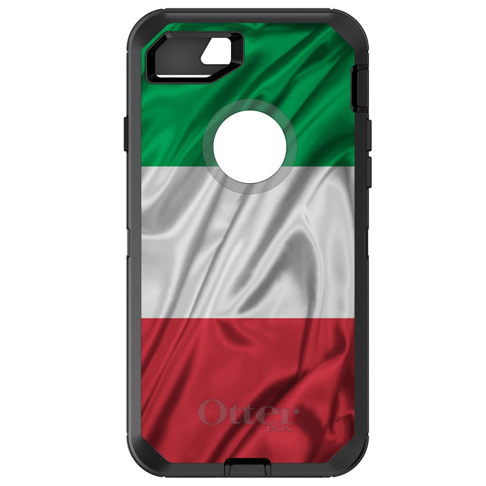DistinctInk™ OtterBox Defender Series Case for Apple iPhone / Samsung Galaxy / Google Pixel - Red White Green Italian Flag Italy