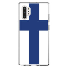 DistinctInk® Clear Shockproof Hybrid Case for Apple iPhone / Samsung Galaxy / Google Pixel - Finland Flag