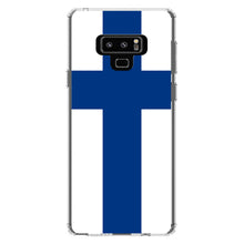 DistinctInk® Clear Shockproof Hybrid Case for Apple iPhone / Samsung Galaxy / Google Pixel - Finland Flag