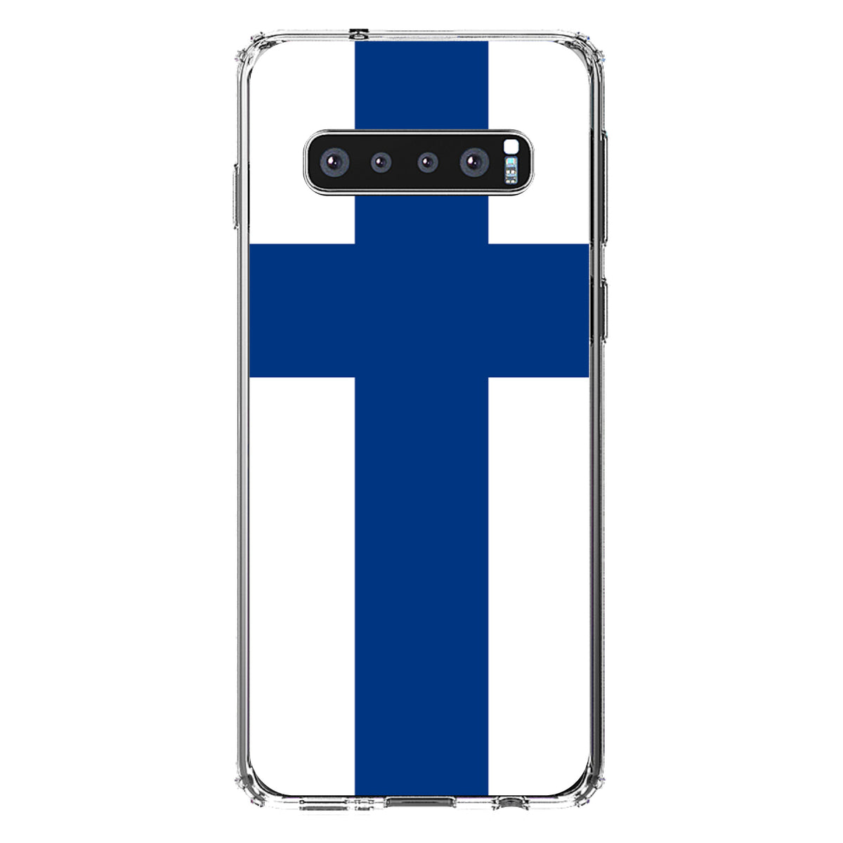 Finland Flag Clear Shockproof iPhone Case, view 16