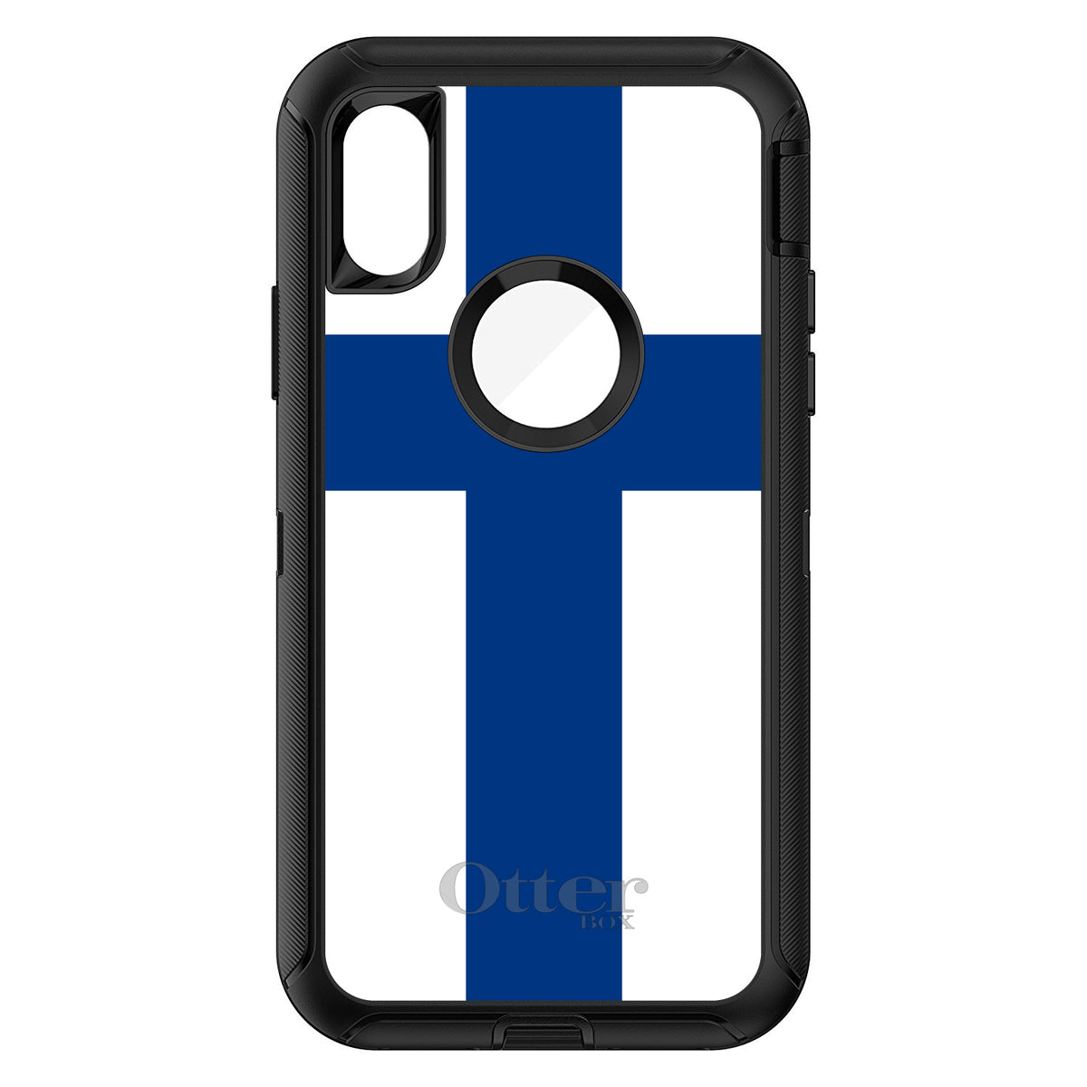 Finland Flag OtterBox Defender Case for iPhone & Galaxy, view 3
