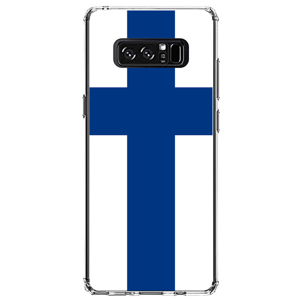 Finland Flag Clear Shockproof iPhone Case, view 12