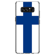 DistinctInk® Clear Shockproof Hybrid Case for Apple iPhone / Samsung Galaxy / Google Pixel - Finland Flag