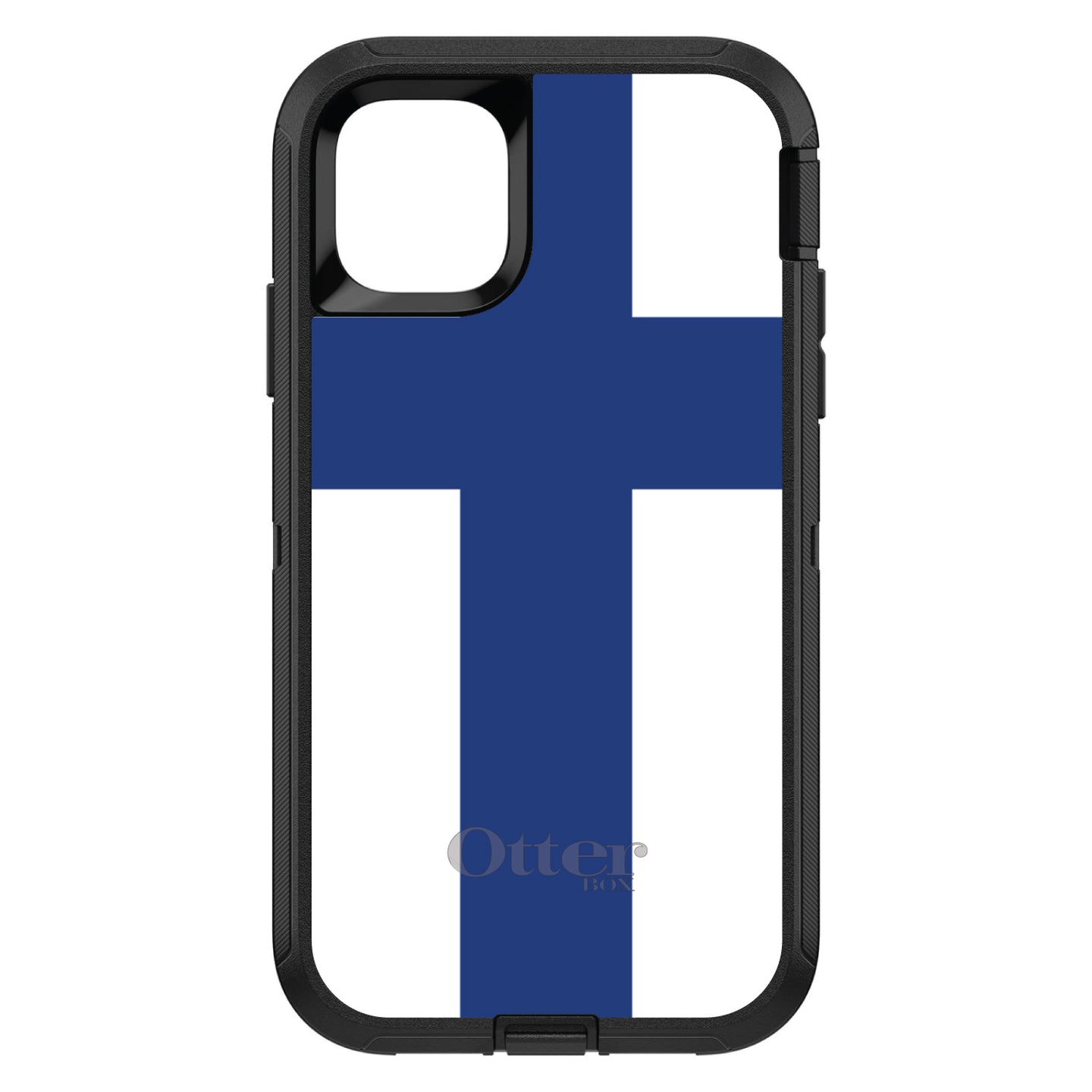 DistinctInk™ OtterBox Defender Series Case for Apple iPhone / Samsung Galaxy / Google Pixel - Finland Flag