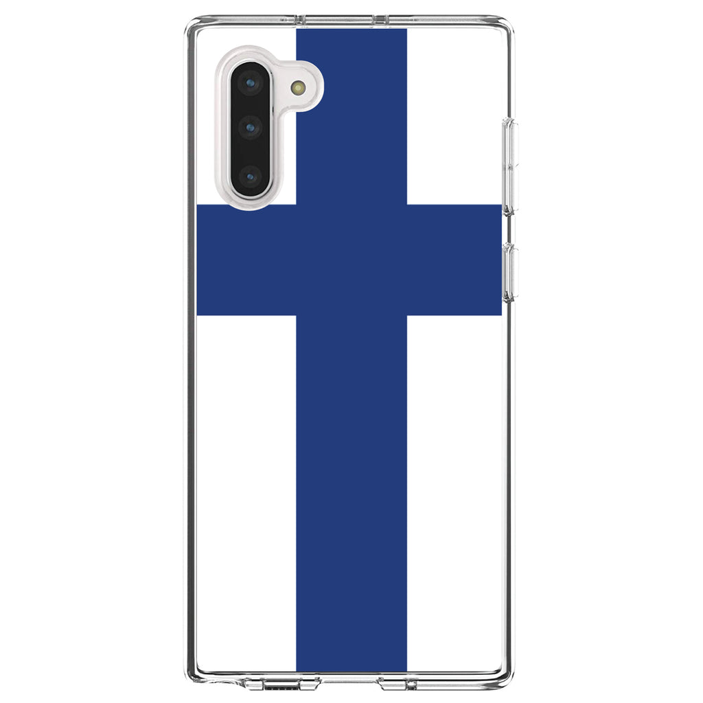 Finland Flag Clear Shockproof iPhone Case, view 9