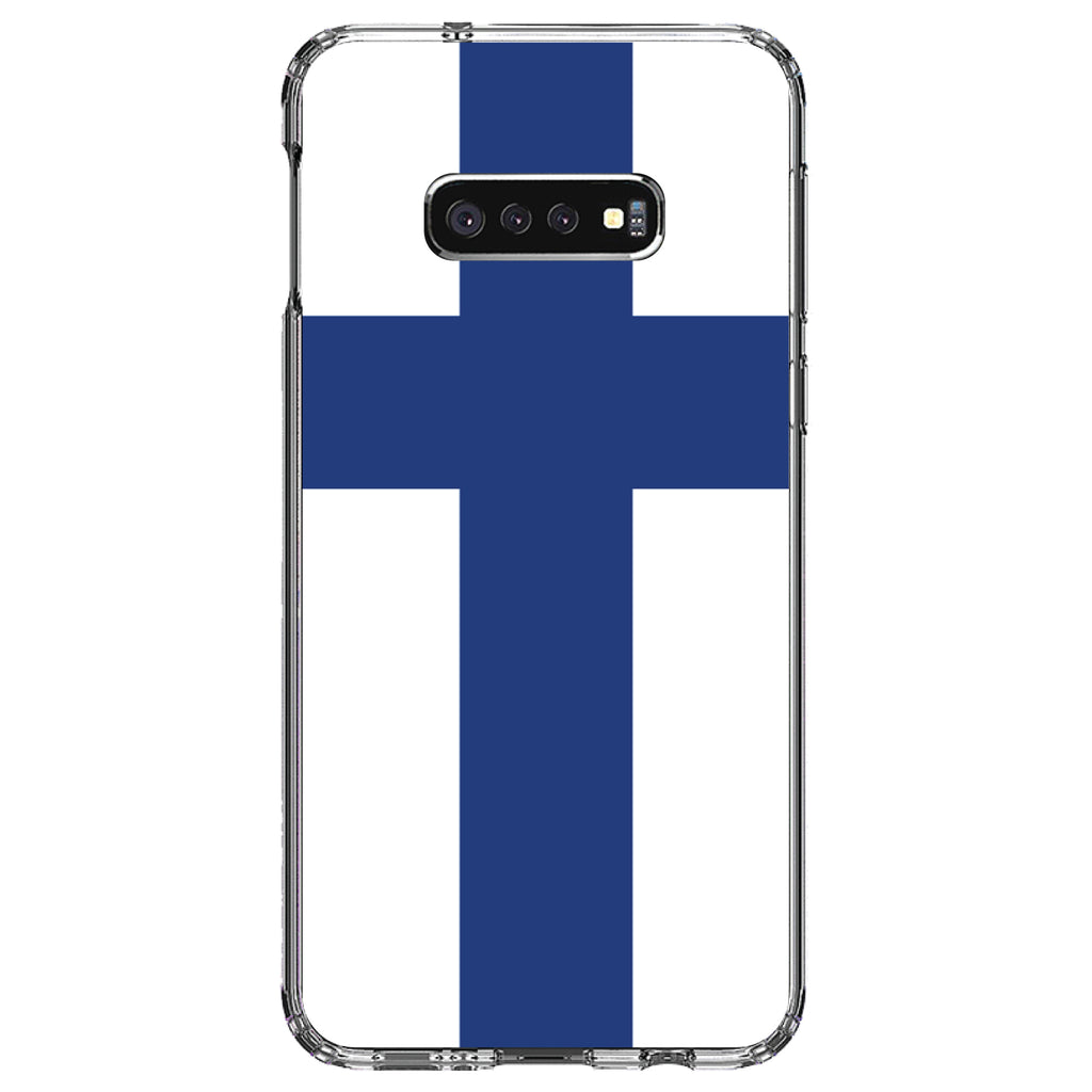 Finland Flag Clear Shockproof iPhone Case, view 18