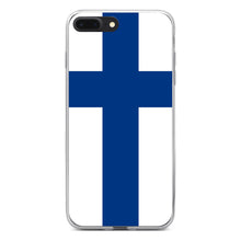 DistinctInk® Clear Shockproof Hybrid Case for Apple iPhone / Samsung Galaxy / Google Pixel - Finland Flag