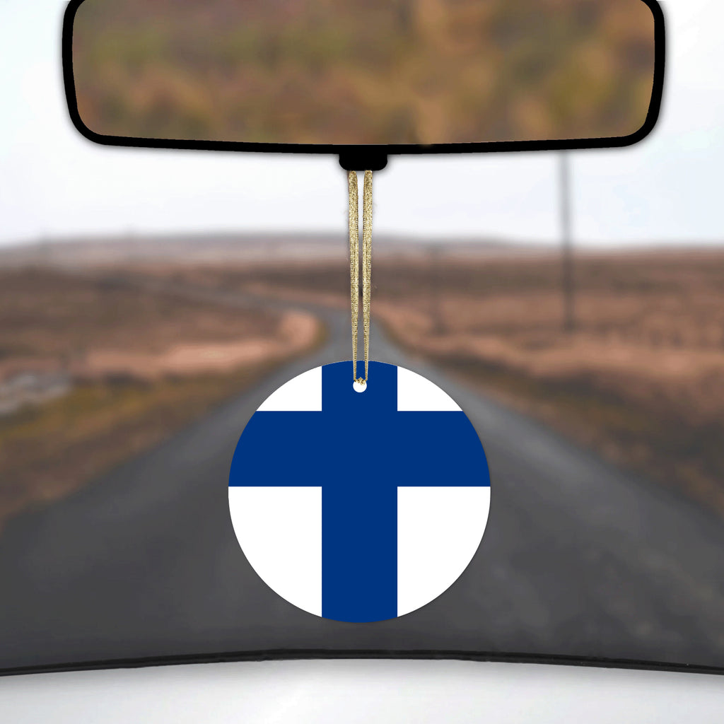 Finland Flag Ceramic Ornament, view 3