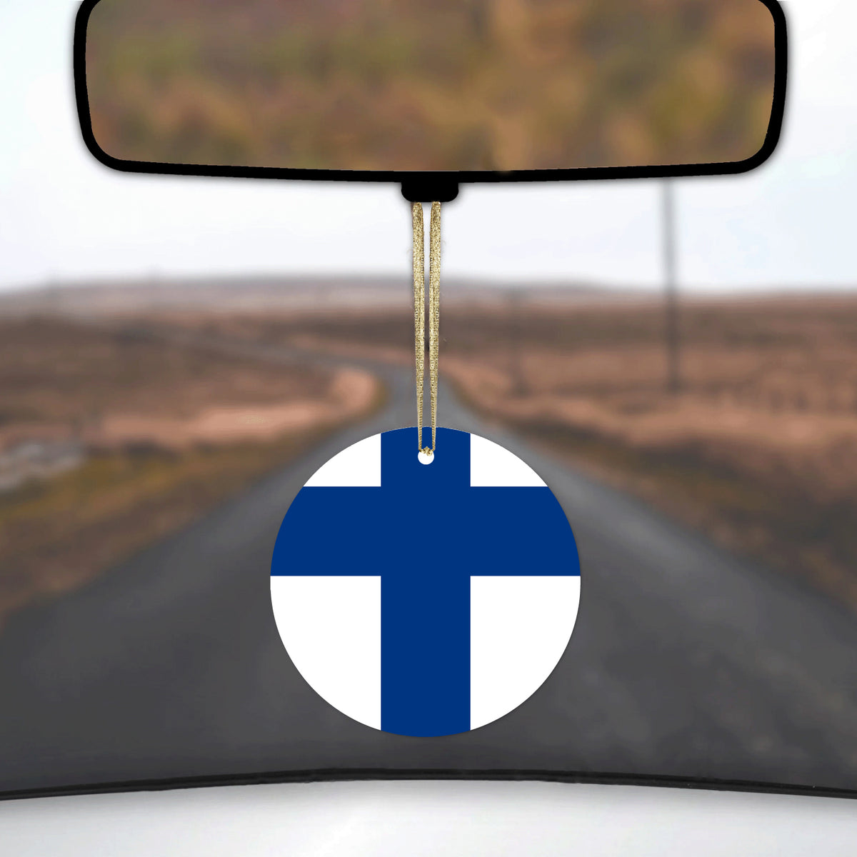 Finland Flag Ceramic Ornament, view 3