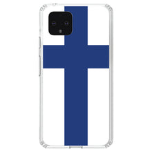 DistinctInk® Clear Shockproof Hybrid Case for Apple iPhone / Samsung Galaxy / Google Pixel - Finland Flag