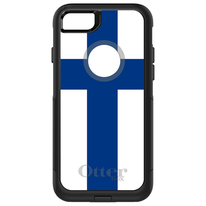 DistinctInk OtterBox Commuter Series Case for Apple iPhone or Samsung Galaxy - Finland Flag