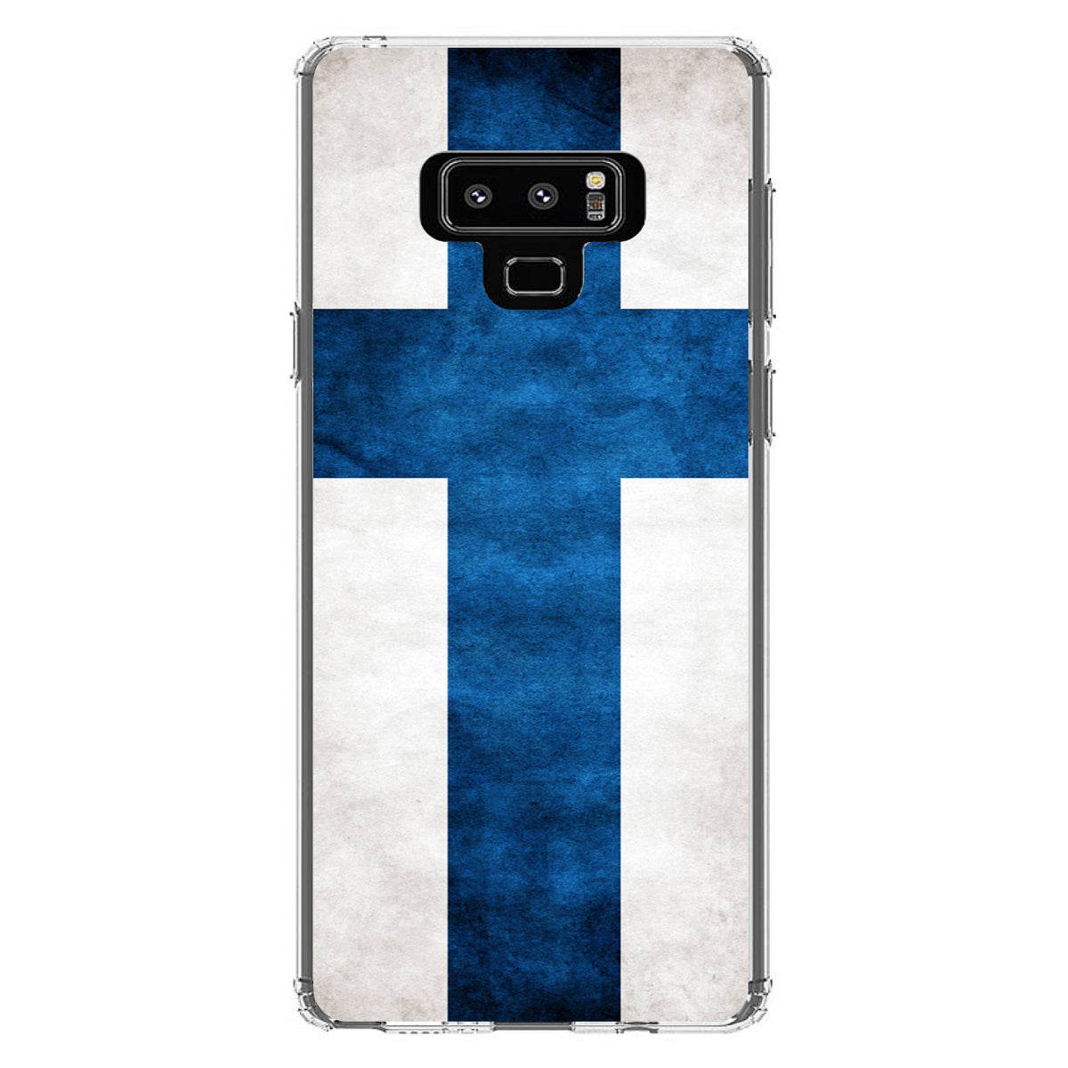 Finland Old Flag Clear Shockproof iPhone Case, view 11