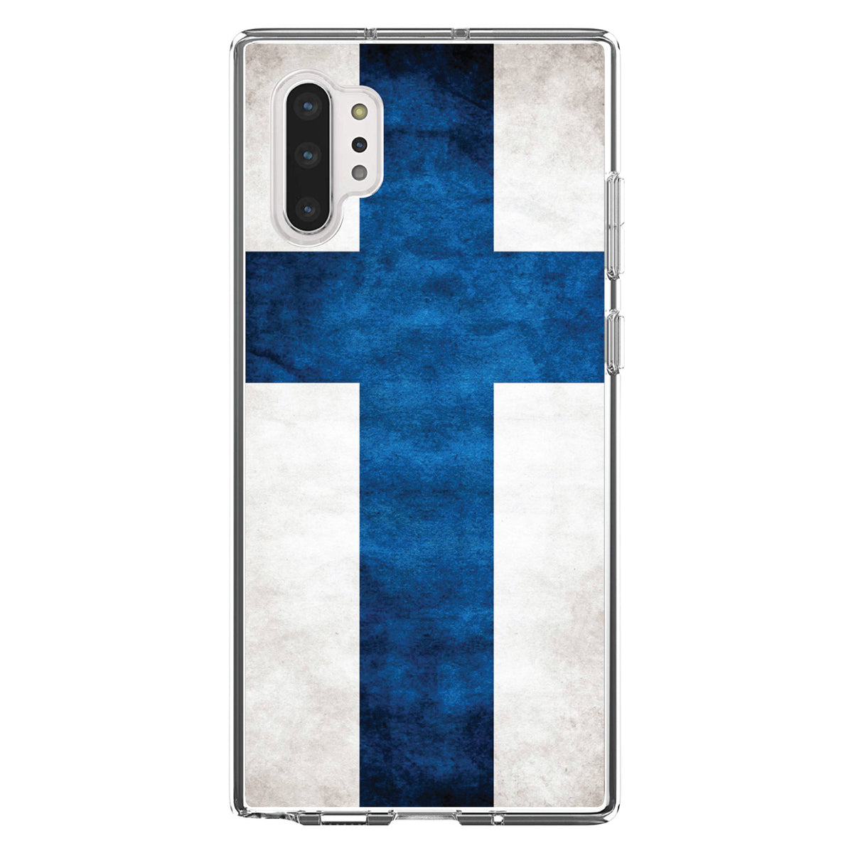 Finland Old Flag Clear Shockproof iPhone Case, view 10