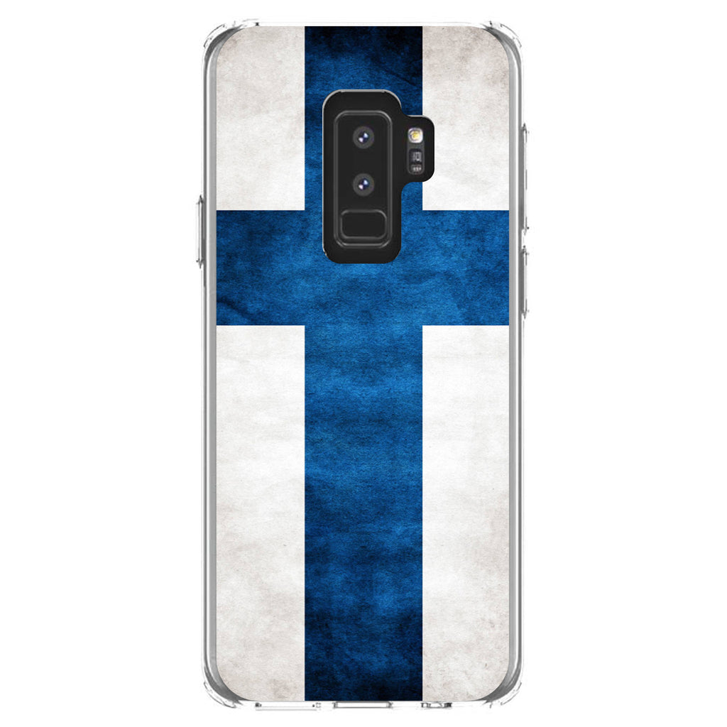 Finland Old Flag Clear Shockproof iPhone Case, view 20