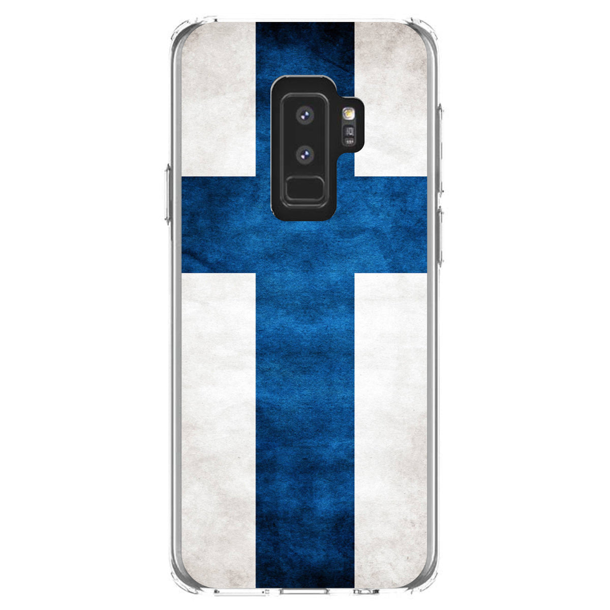 Finland Old Flag Clear Shockproof iPhone Case, view 20